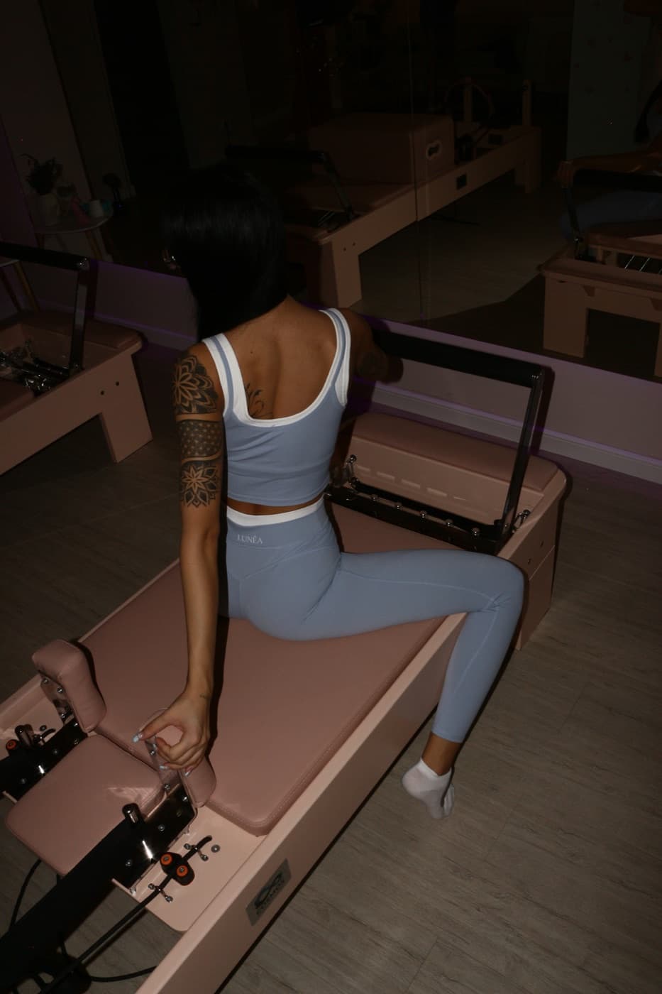 Compleu sport cu colanți — Bleu